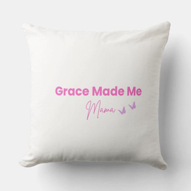 Alma Graciosa Fê-me Mãe Almofada Cristã (Frente)