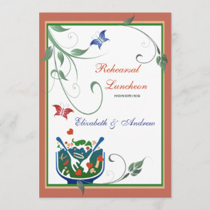 Almoço Casual - Convite para Almoço de Ensaio