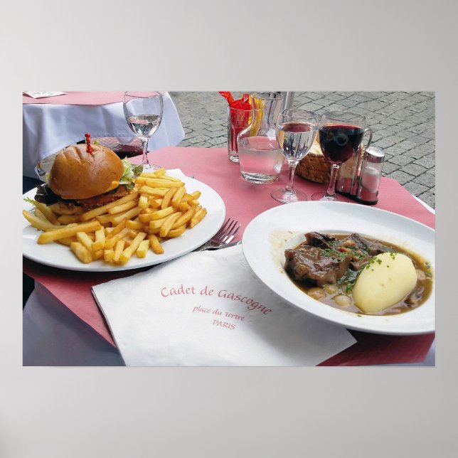 Almoço na Poster de Paris (Frente)