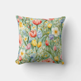 Almofada С terrível Campo Floral Primavera. Pintura