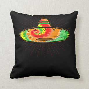 Almofada 01.Cinco De Mayo Tie Dye Sombrero Tie Dye Sombrero
