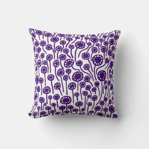 Almofada 090512 - Profundamente - roxo no branco