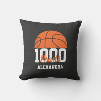 Almofada 1000 Career Points Scorer Basketball Player Team