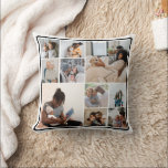 Almofada 10 Colagem de Fotos Personalizada<br><div class="desc">10 travesseiro decorativo Personalizado da Família de Colagem de Fotos de Ricaso - com 10 modelos de fotos. Um maravilhoso presente de fotos para você ou para outros</div>