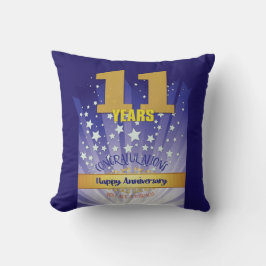 Almofada 11 anos NOME PERSONALIZADO 12 Aniversário da Etapa