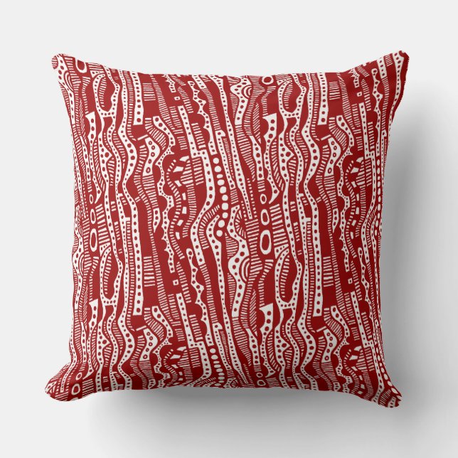 Almofada 120115 - Ruby Red on White (Frente)