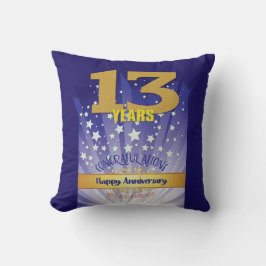 Almofada 13 anos NOME PERSONALIZADO 12 Aniversário da Etapa