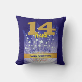 Almofada 14 anos NOME PERSONALIZADO 12 Aniversário de Etapa