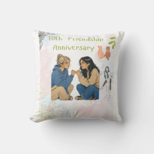 Almofada 15 Anos de Amizade & Contando   Melhores Amigos