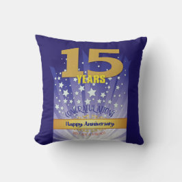 Almofada 15 anos NOME PERSONALIZADO 12 Aniversário de Etapa