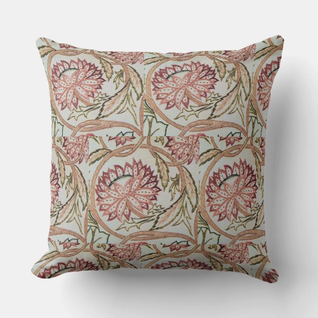 Almofada 1878 Vintage William Morris Flowerpot (Frente)