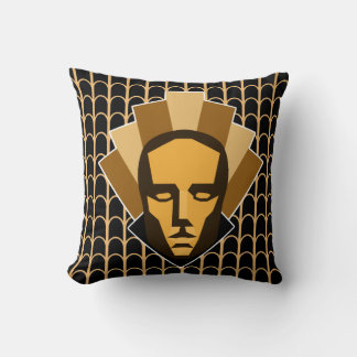 Almofada 1920 Vintage Glamor Art Deco Statu Crest