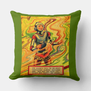 Almofada 1930 Buck Rogers em quadrinhos Wilma Deering