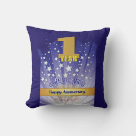 Almofada 1 ano NOME PERSONALIZADO 12 Etapa NÚMERO de Negoci