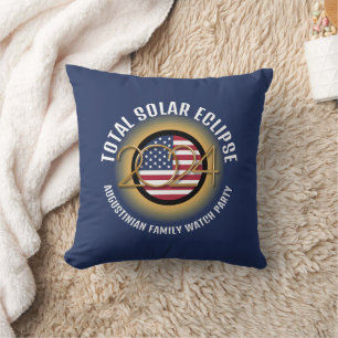 Almofada 2024 TOTAL SOLAR ECLIPSE USA Family Watch Party