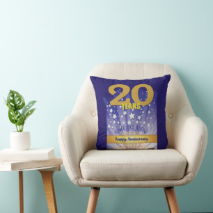 Almofada 20 anos NOME PERSONALIZADO 12 Aniversário da Etapa
