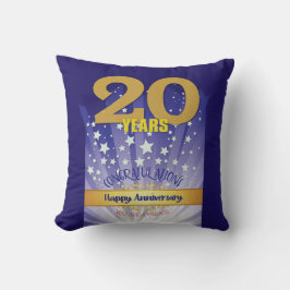 Almofada 20 anos NOME PERSONALIZADO 12 Aniversário da Etapa