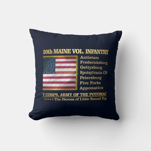 Almofada 20 Maine Volunteer Infantry (BH) (Frente)