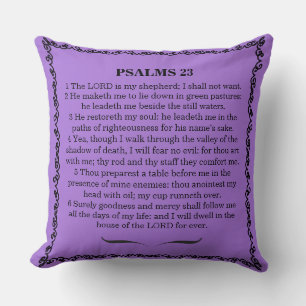 Almofada 23 Salmos O Senhor É O Meu Shepard