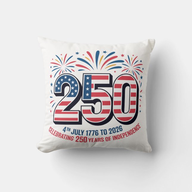 Almofada 250 Anos de Independência  (Frente)