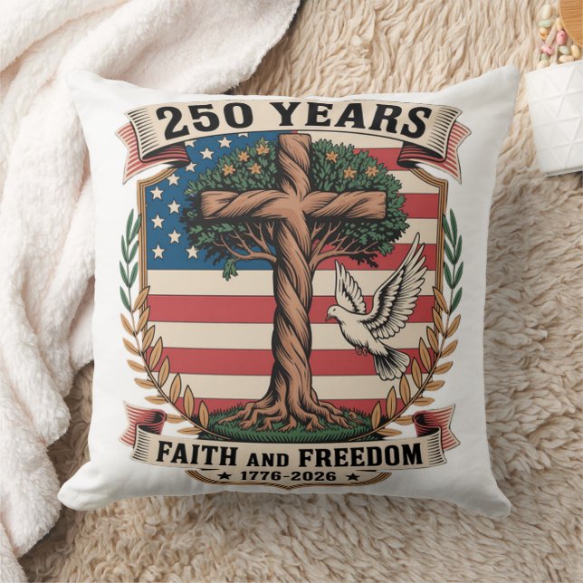Almofada 250 Anos Fé e Liberdade (Cobertor)