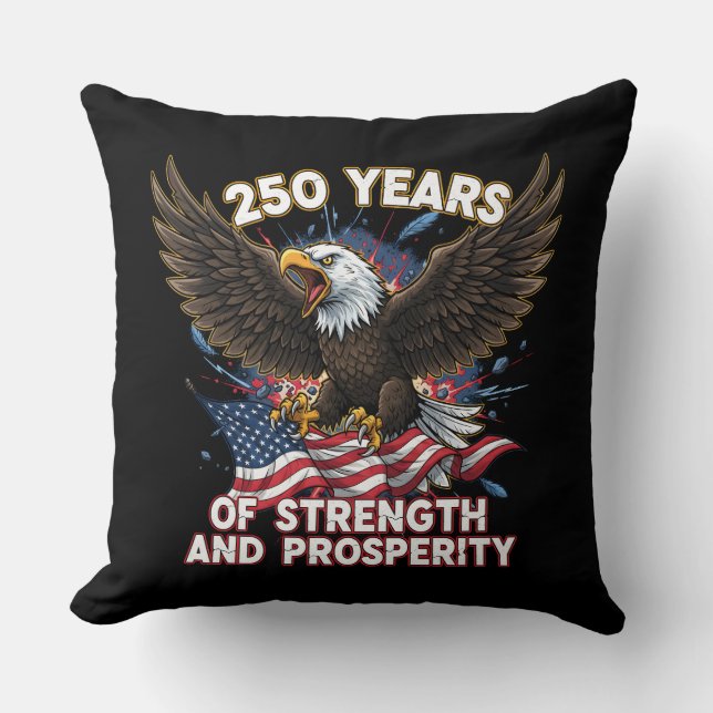 Almofada 250 Years of Strength Eagle Patriotic (Frente)