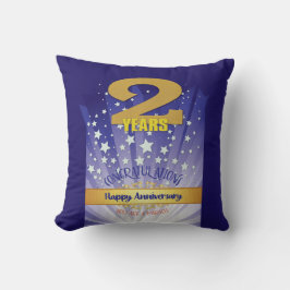 Almofada 2 anos NOME PERSONALIZADO 12 Etapa NÚMERO de Negoc