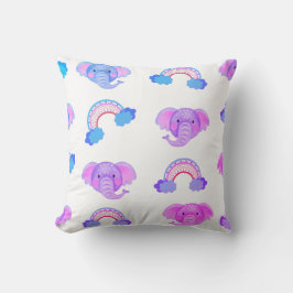 Almofada 2 Em 1 Travesseiro decorativo Rainbows & Elephant 