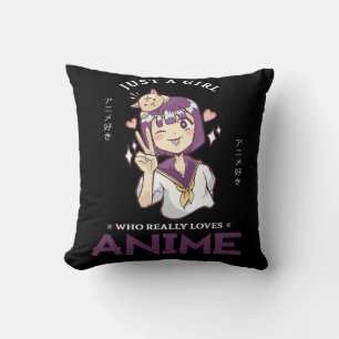 Almofada 31.Apenas Uma Menina Que Ama Mesmo Anime