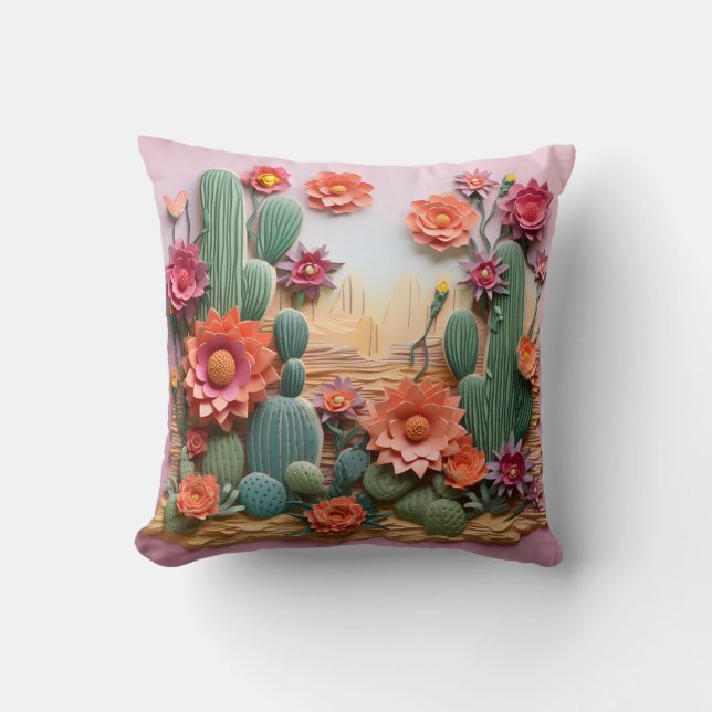Almofada 3D Decorative Pillow cacto (Frente)