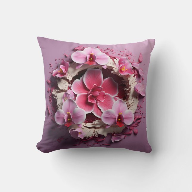 Almofada 3D orchid pillow (Frente)