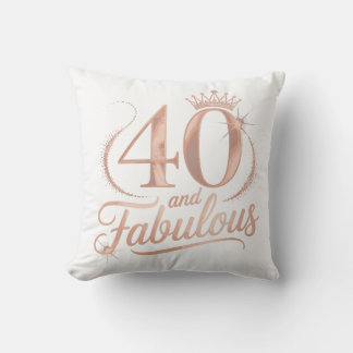 Almofada 40 Anos e Fabulosa Celebração de Aniversário da Ra