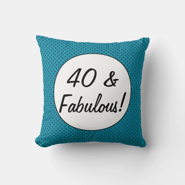 Almofada 40 e Fabuloso Pontos de Bolha Retrô (Frente)
