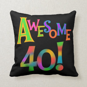 Almofada 40 t-shirt e presentes impressionantes do