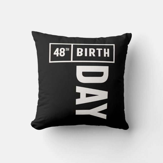 Almofada 48 anos - 48º presente engraçado de aniversário (Frente)