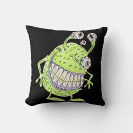 Almofada 4 eyed green alien monster