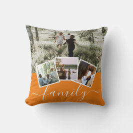 Almofada 4 Família de Colagem de Fotografias Personalizada