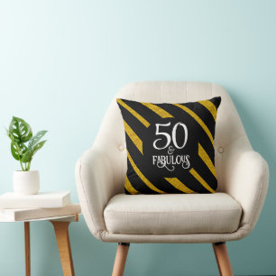 Almofada 50 e Fabuloso Black and Dourado Tote Bag