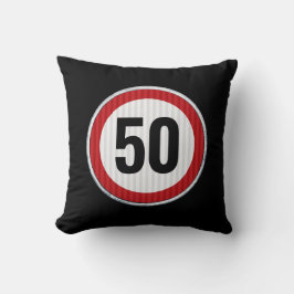 Almofada 50th Birthday Speed Limit Sign - ANY AGE
