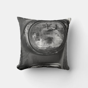 Almofada 55 Chevy Headlight Grayscale