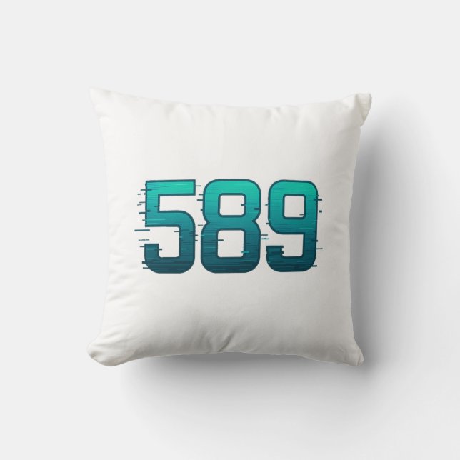 Almofada 589 – Glitch Tech Futuristic Digital Art (Frente)