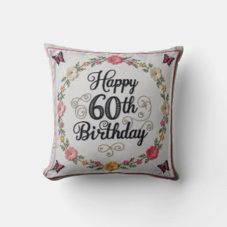 Almofada 60º Travesseiro decorativo de aniversário: Uma man