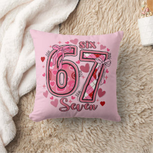 Almofada 6 7 Seis Sete Meme Tendência Garotas Pré-Adolescen
