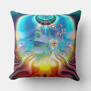 Almofada 6 Idioma dos Símbolos da Base Light Chakra