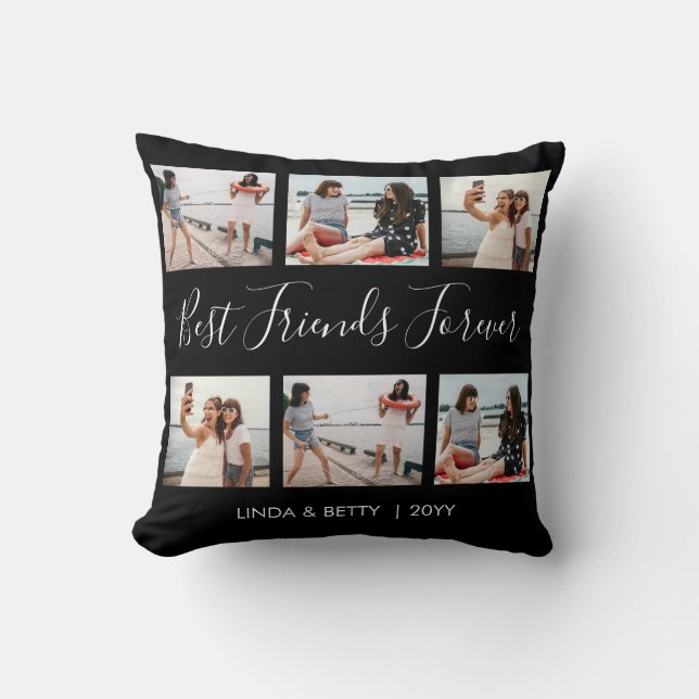 Almofada 6 melhores amigos para sempre do script personaliz (Frente)