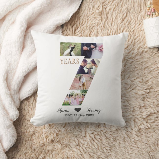 Almofada 7º Aniversário de Casamento (Cobertor)