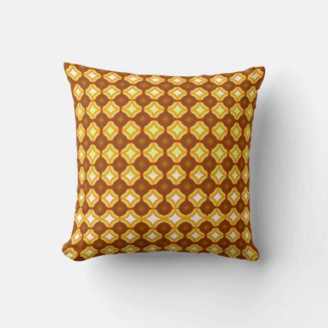 Almofada 70's Tobacco Throw Pillow (Frente)