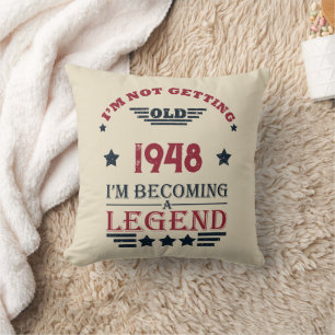Almofada 75 anos de idade personalizados