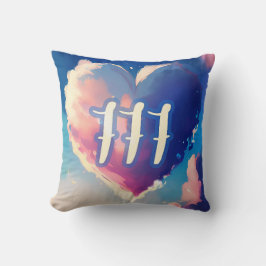 Almofada 777 Angel Number: Uma tapeçaria da Serenidade Cósm