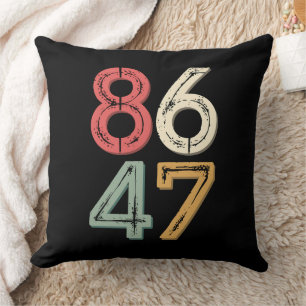 Almofada 86 47 Anti Trump Estilo Retro Vintage dos Anos 80